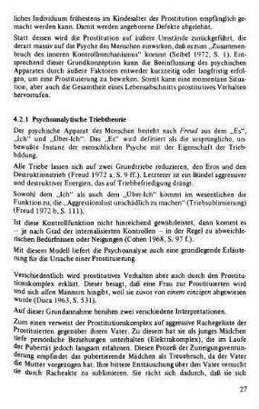 4.2.1 Psychoanalytische Triebtheorie