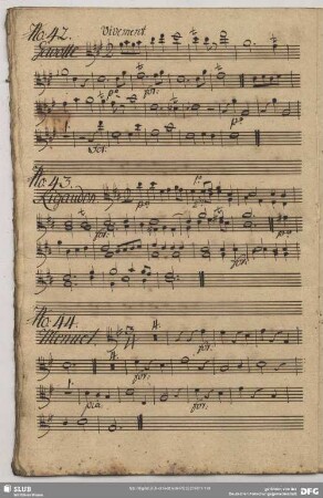42. Anonymus, Gavottes, A-Dur