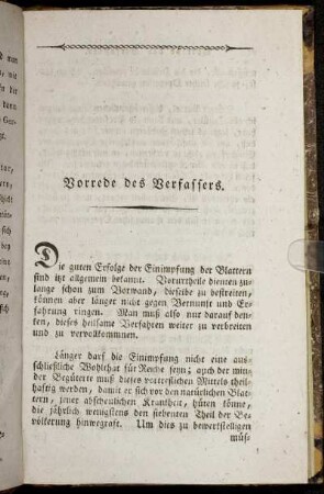 Vorrede des Verfassers.