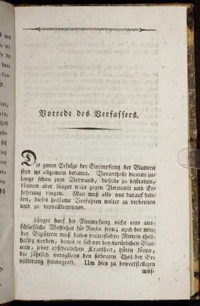 Vorrede des Verfassers.