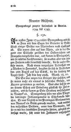 Spangenbergs zweiter Aufenthalt in America von 1744 bis 1749