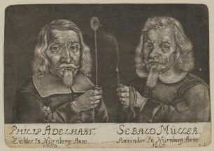 Doppelbildnis des Philip Adelhart und Sebald Müller