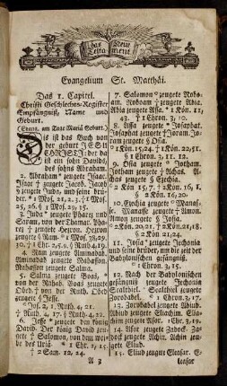 Evangelium St. Matthäi.