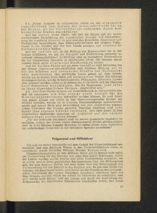Präparand und Hilfslehrer