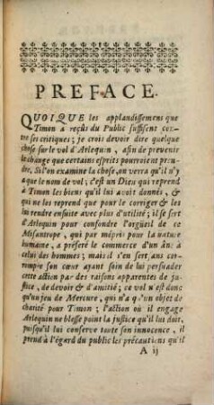 Thimon le misantrope : Comédie en trois Actes, précédée d'un Prologue