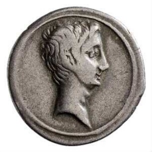 Münze, Denar, 29 - 27 v. Chr.
