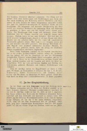 17. In der Siegfriedstellung