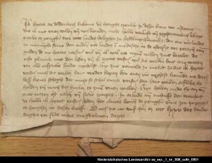 Hoytat tor Deddenborch verkauft an Eurike in Jemgum Grundbesitz = OUB II, Nr. 952, S. 53 Anhängendes Siegel verloren