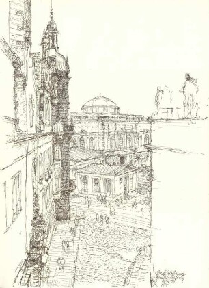 Durchblick Schloss - Kathedrale zur Schinkelwache