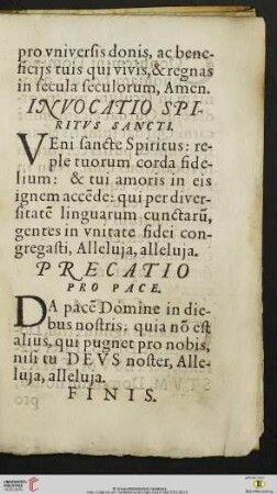 Invocatio Spiritvs Sancti