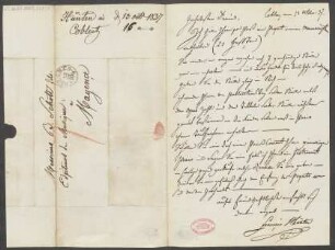 Brief an B. Schott's Söhne : 13.10.1837