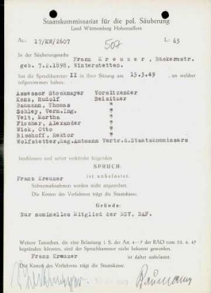 Kreuzer, Franz