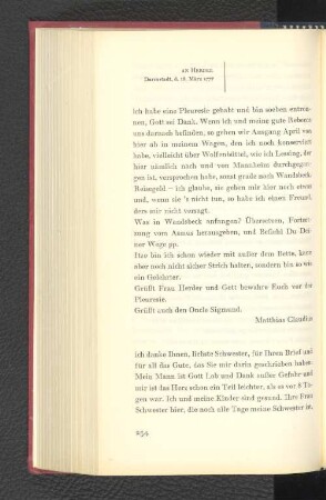 An Herder Darmstadt, den 18. März 1777
