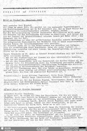 Offener Brief an Nicolae Ceausescu