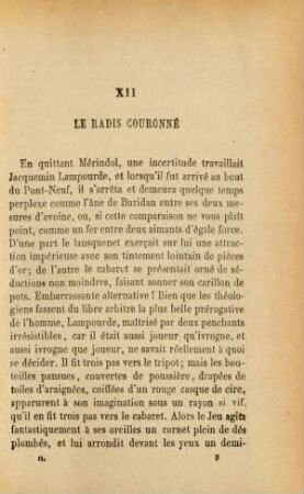 XII. Le Radis Couronné