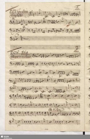 1327. Cavatina: D'una Donna qual son io / Cimarosa, D.