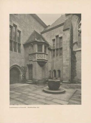 Landesmuseum in Darmstadt. Mittelalterlicher Hof
