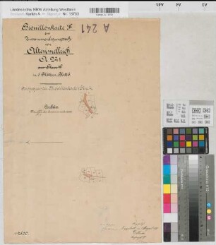 Altenmellrich (Anröchte), Separation und Zusammenlegung Altenmellrich, Bl.6 Auszug aus Brouillon-