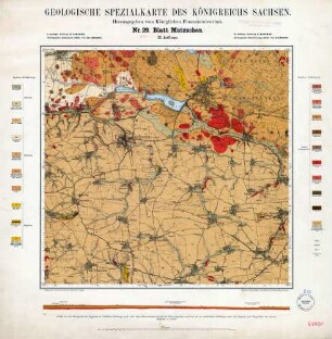 [4743] Mutzschen, Geologische Specialkarte des Königreichs Sachsen