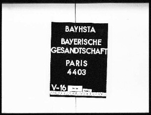 Kaiser, Karl, aus Regensburg, Kaufmann, in Paris