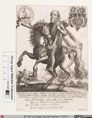Bildnis Moritz, 1584 Graf von Nassau-Katzenelnbogen, 1618 Prinz von Oranien
