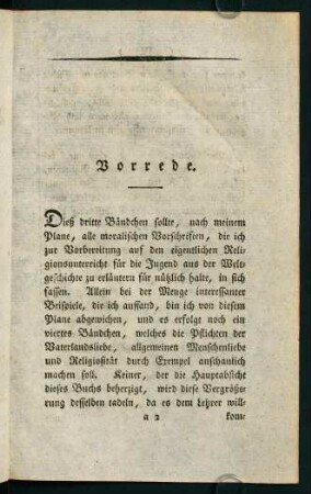 III-VI, Vorrede