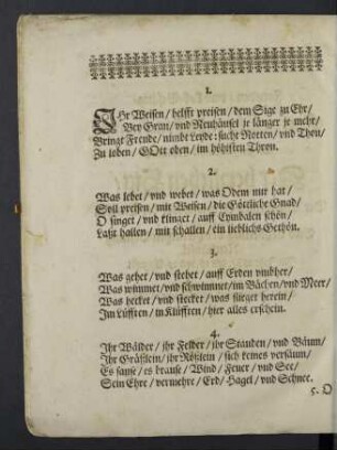 Freuden- und Lob-Gesang