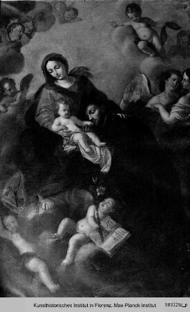 Der heilige Gaetano in Anbetung des Christuskindes