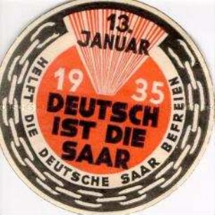 Vignette zur Saar-Abstimmung 1935