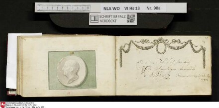 Stammbuch des Ernst Philipp Ludwig Zellmann (1763-1795) aus
                           Braunschweig