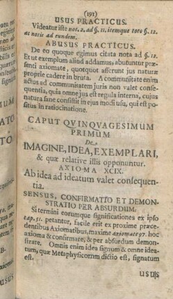 Caput Qvinqvagesimum Primum De Imagine, Idea, Exemplari, & quæ relative illis opponuntur.