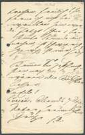 Brief von Ferdinand Christian Gustav Arnold an Unbekannt