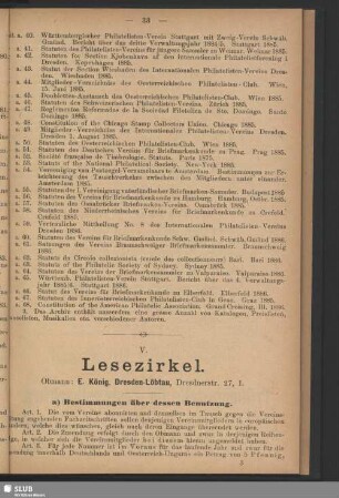 V. Lesezirkel