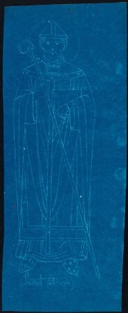 Unzugeordnete Altäre, Kircheneinrichtung, Skulpturen und Ornamente: Heiligenfigur (Soester Dom?)