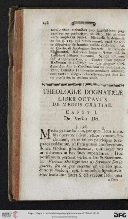 Liber octavus: De mediis gratiae