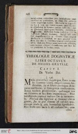 Liber octavus: De mediis gratiae