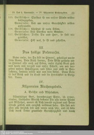 III. Das heilige Vaterunser