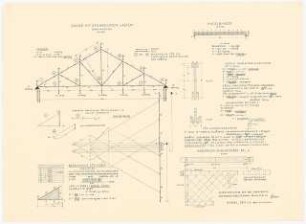 Werkakademie Kassel: Semesteraufgabe der Abteilung Architektur, Lehrgebiet: Bautechnik, Fach Statik »Binder mit senkrechten Lasten«