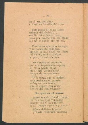 Lo que es el amor