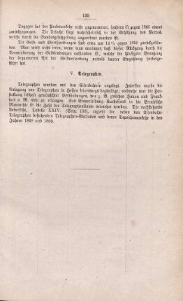V. Telegraphen.