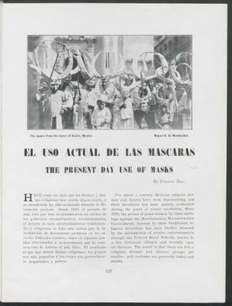 El uso actual de las máscaras