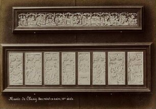 Musée de Cluny. Bas-relief en ivoire, XV.e siècle.