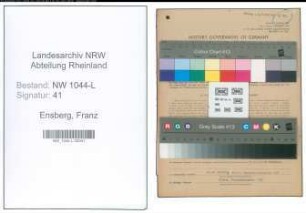 Entnazifizierung Franz Ensberg , geb. 13.02.1889 (Schuhmacher)