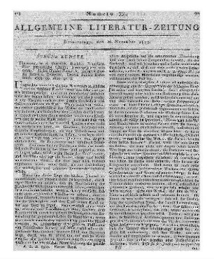 Propyläen. Bd. 1, St. 2. Bd. 2, St.1-2. Bd. 3, St.1. Eine periodische Schrift. Hrsg. v. J. W. v. Goethe. Tübingen: Cotta 1798-1800