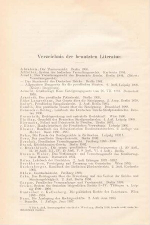 Verzeichnis der benutzten Literatur