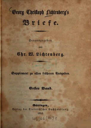 Georg Christoph Lichtenberg's vermischte Schriften : mit dem Portrait, Facsimile und einer Ansicht des Geburtshauses des Verfassers. 7,1