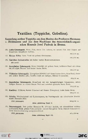 Textilien (Teppiche, Gobelins) (Nr. 156-26)