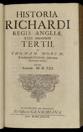 Historia Richardi Regis Angliae.