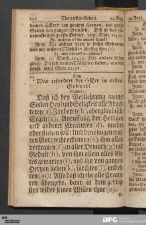 Vom ersten Gebott.