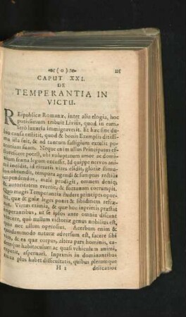 Caput XXI. De Temperantia In Victu.